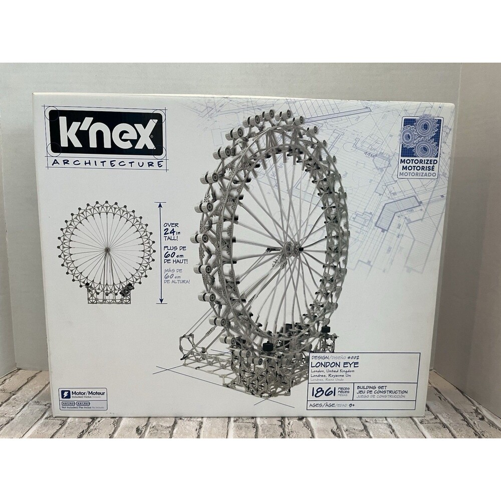 LONDON EYE FERRIS WHEEL Building Set for Adults with Motorized Movement K'NEX